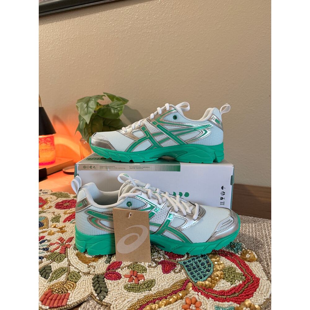 ASICS Gel-DS Trainer 14 x Hidden NY Dawn White Green NYC Kayano 1203A974 100 - Picture 2 of 9